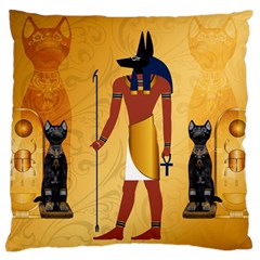 Anubis, Ancient Egyptian God Of The Dead Rituals  Large Cushion Cases (two Sides) 