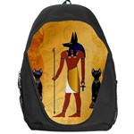 Anubis, Ancient Egyptian God Of The Dead Rituals  Backpack Bag Front