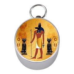 Anubis, Ancient Egyptian God Of The Dead Rituals  Mini Silver Compasses