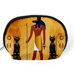 Anubis, Ancient Egyptian God Of The Dead Rituals  Accessory Pouches (Medium)  Back