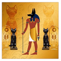 Anubis, Ancient Egyptian God Of The Dead Rituals  Large Satin Scarf (square)