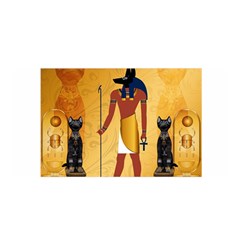 Anubis, Ancient Egyptian God Of The Dead Rituals  Satin Wrap