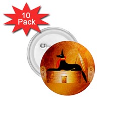 Anubis, Ancient Egyptian God Of The Dead Rituals  1 75  Buttons (10 Pack)