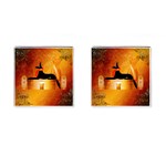 Anubis, Ancient Egyptian God Of The Dead Rituals  Cufflinks (Square) Front(Pair)