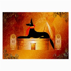 Anubis, Ancient Egyptian God Of The Dead Rituals  Large Glasses Cloth (2-side)