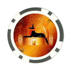 Anubis, Ancient Egyptian God Of The Dead Rituals  Poker Chip Card Guards (10 Pack) 