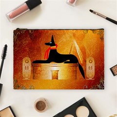 Anubis, Ancient Egyptian God Of The Dead Rituals  Cosmetic Bag (large)  by FantasyWorld7