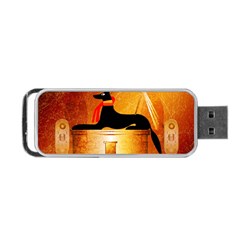 Anubis, Ancient Egyptian God Of The Dead Rituals  Portable Usb Flash (one Side)