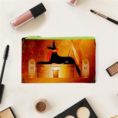 Anubis, Ancient Egyptian God Of The Dead Rituals  Cosmetic Bag (xs) by FantasyWorld7