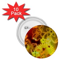 Glowing Colorful Flowers 1 75  Buttons (10 Pack) by FantasyWorld7