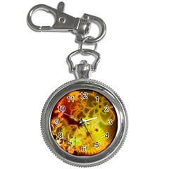 Glowing Colorful Flowers Key Chain Watches