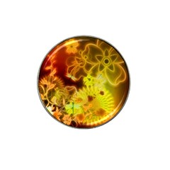 Glowing Colorful Flowers Hat Clip Ball Marker by FantasyWorld7