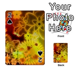 Glowing Colorful Flowers Playing Cards 54 Designs  by FantasyWorld7