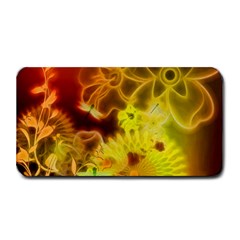 Glowing Colorful Flowers Medium Bar Mats