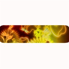 Glowing Colorful Flowers Large Bar Mats