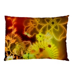 Glowing Colorful Flowers Pillow Cases