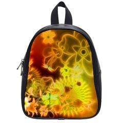 Glowing Colorful Flowers School Bags (small) 