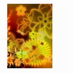 Glowing Colorful Flowers Large Garden Flag (two Sides)