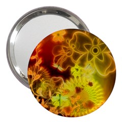 Glowing Colorful Flowers 3  Handbag Mirrors