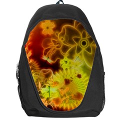 Glowing Colorful Flowers Backpack Bag