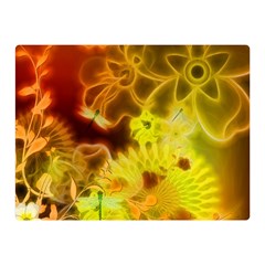 Glowing Colorful Flowers Double Sided Flano Blanket (mini) 