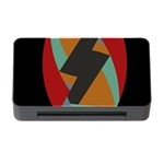 Fractal Design in Red, Soft-Turquoise, Camel on Black Memory Card Reader with CF Front