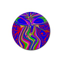 Transcendence Evolution Rubber Coaster (round)  by icarusismartdesigns