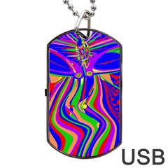 Transcendence Evolution Dog Tag Usb Flash (one Side) by icarusismartdesigns