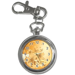 Wonderful Flowers With Butterflies Key Chain Watches