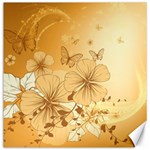 Wonderful Flowers With Butterflies Canvas 16  x 16   15.2 x15.41  Canvas - 1