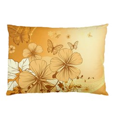 Wonderful Flowers With Butterflies Pillow Cases