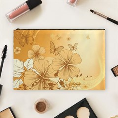 Wonderful Flowers With Butterflies Cosmetic Bag (large) 