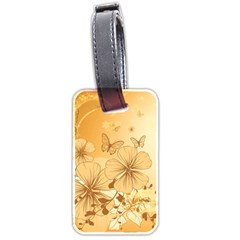 Wonderful Flowers With Butterflies Luggage Tags (two Sides)