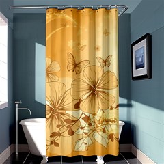 Wonderful Flowers With Butterflies Shower Curtain 36  X 72  (stall)  by FantasyWorld7