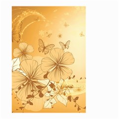 Wonderful Flowers With Butterflies Small Garden Flag (two Sides)