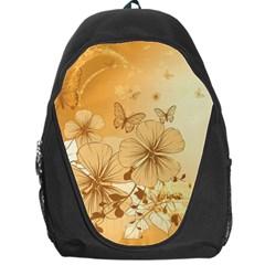 Wonderful Flowers With Butterflies Backpack Bag