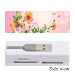 Beautiful Flowers On Soft Pink Background Memory Card Reader (stick) 