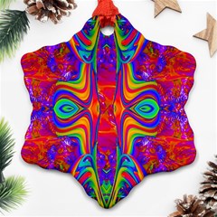 Abstract 1 Snowflake Ornament (2-side) by icarusismartdesigns