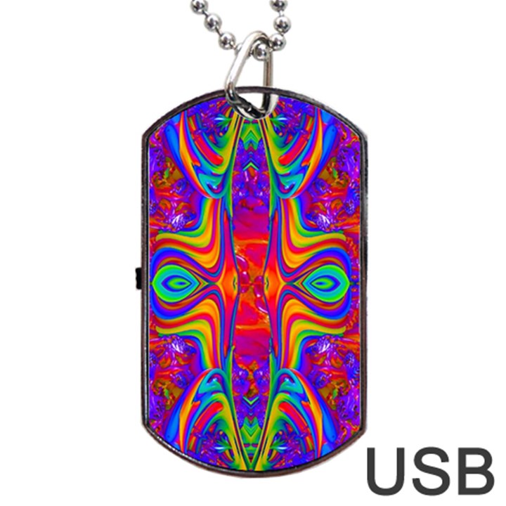 Abstract 1 Dog Tag USB Flash (Two Sides) 