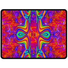 Abstract 1 Double Sided Fleece Blanket (large) 