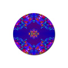 Abstract 2 Rubber Coaster (round) 