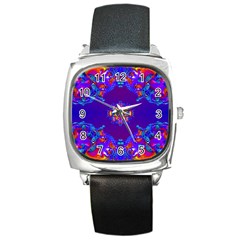 Abstract 2 Square Metal Watches by icarusismartdesigns