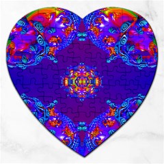 Abstract 2 Jigsaw Puzzle (heart) by icarusismartdesigns