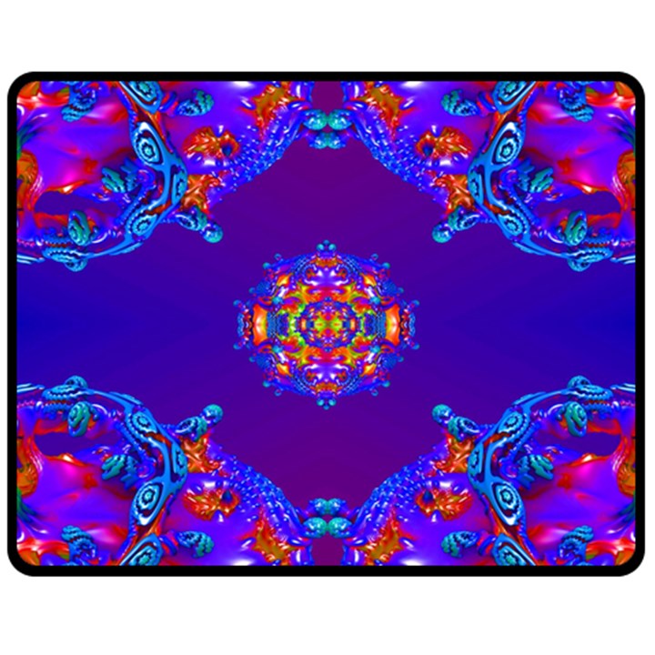 Abstract 2 Fleece Blanket (Medium) 