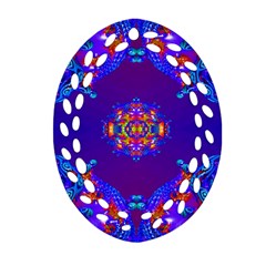 Abstract 2 Oval Filigree Ornament (2-side)  by icarusismartdesigns