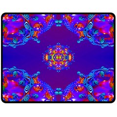 Abstract 2 Double Sided Fleece Blanket (medium) 