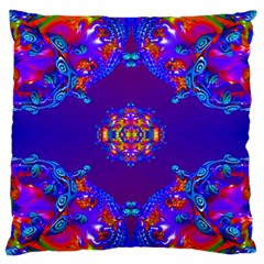 Abstract 2 Standard Flano Cushion Cases (one Side)  by icarusismartdesigns