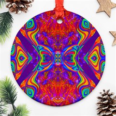 Butterfly Abstract Ornament (round)