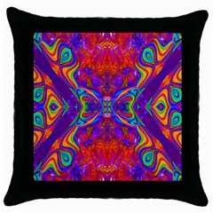 Butterfly Abstract Throw Pillow Case (black)