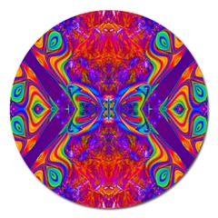 Butterfly Abstract Magnet 5  (round) by icarusismartdesigns